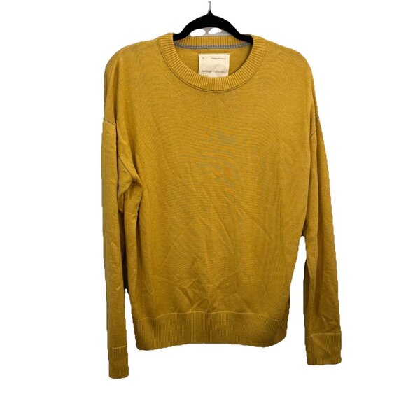 Banana Republic Heritage Collection Butter Yellow Silk/ Wool Sweater Size M - Picture 1 of 11
